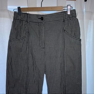 High Waisted Checkered Pants
